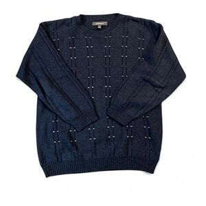 Croft & Barrow Men's Dark Blue Crewneck Sweater #iwearyourgranddadclothes